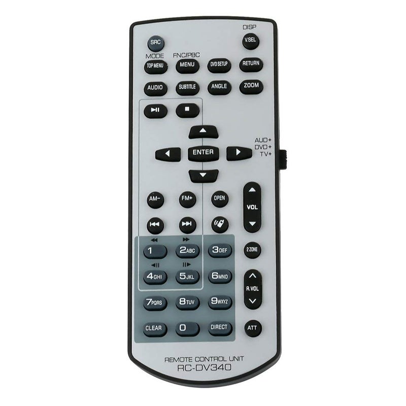 UBay RC-DV340 Remote Control Replaced for Kenwood Audio System RCDV340 - Image 1